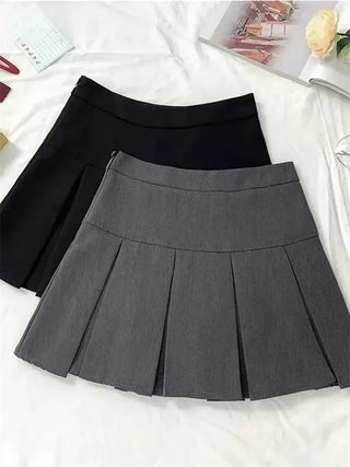 Kawaii High-Waist Pleated Mini Skirt