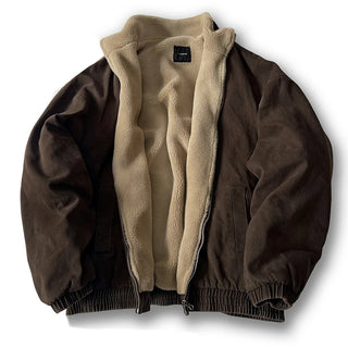 Vintage Polar Fleece Jacket – Men’s Thick Winter Warm Coat