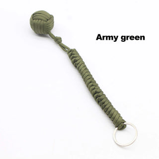 Steel-Core Paracord Survival Keychain