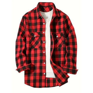 Button-Up Classic Plaid Smart Casual Flannel