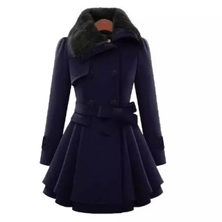 Women's Padded Slim Fit Cotton Mac Coat