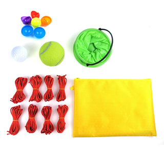 Teamwork Game Pull Rope Track – Collaborative Ball Catch & Dribble Challenge for Team Building, Parent-Child Interaction, and Outdoor Play