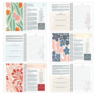 Bible In A Year Spiral Study Guide – 52 Week Women’s Devotional Journal (A5)