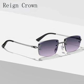 2024 Rimless Square Sunglasses Men's UV400