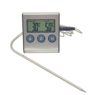 Digital Cooking Thermometer for Oven, BBQ Grill w/ Timer Function