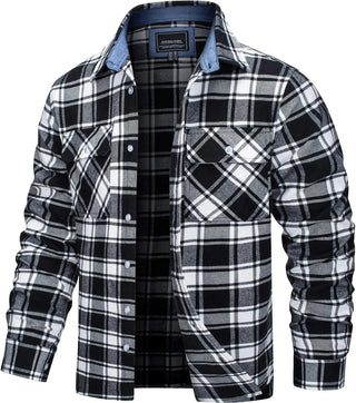 TACVASEN Button Down Cotton Plaid Shirts