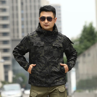 CHRLCK Men's Tactical Windproof Jacket