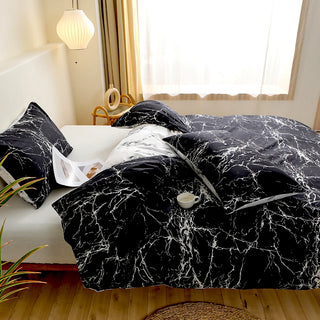 Midnight Marble Bedding Set