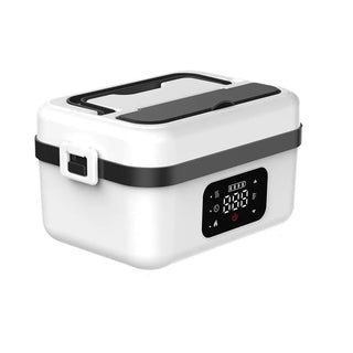 Wireless Electric Insulated Lunch Box – 8000mAh Battery | 60W Rapid Heat | 1L Stainless Steel Food Warmer