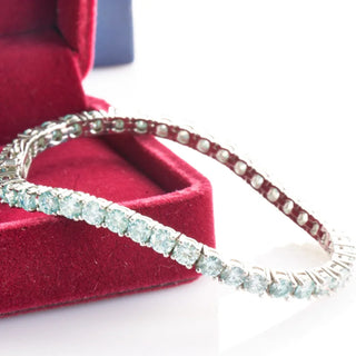 Radiant Line Moissanite Tennis Bracelet for Her
