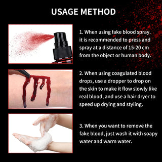 Scary Splatter 2-Pack Halloween Fake Blood Kit