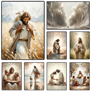 Faith-Inspired Shepherd Canvas Wall Art – Inspirational Christian Decor