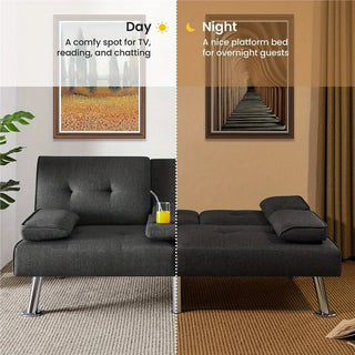 Compact Convertible Futon Sofa Bed