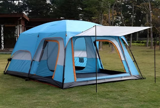 5-8 person Double layered 2 Room W/ Hall Outdoor Camping Tent