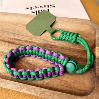 Handwoven Adjustable Mobile Phone Lanyard Wrist Strap – Outdoor Sports Safety Anti-Drop Rope