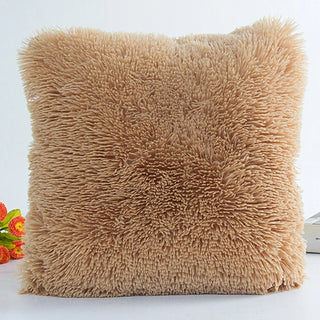 Soft Plush Faux Fur Decorative Cushion Pillowcase