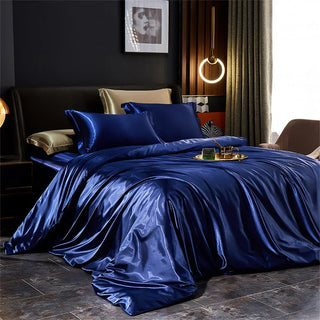 Luxury Satin Slik Duvet Cover Bedding Set