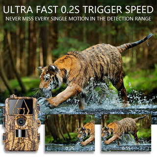 8K Wildlife Trail Camera – 60MP Night Vision, Motion Activated, Waterproof, 4G/WiFi