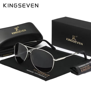 KINGSEVEN Men’s Polarized Sunglasses – UV400 Classic Pilot Eyewear