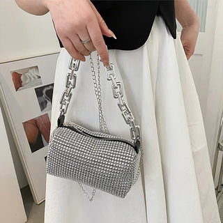 Rhinestone Glitter Bucket Bag