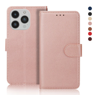 Anti-Theft Leather Wallet Case with Lanyard for iPhone