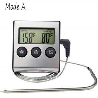 Digital Cooking Thermometer for Oven, BBQ Grill w/ Timer Function