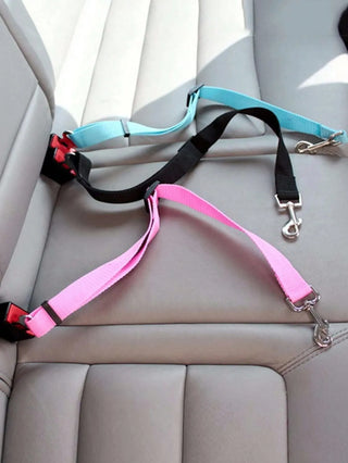 Adjustable Pet Safety Seat Belt (Only Black Available)