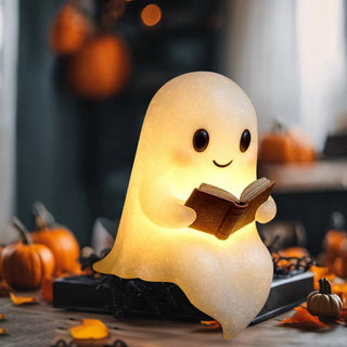 LED Ghost Reading Book Lamp – Cute Halloween Ghost Night Light