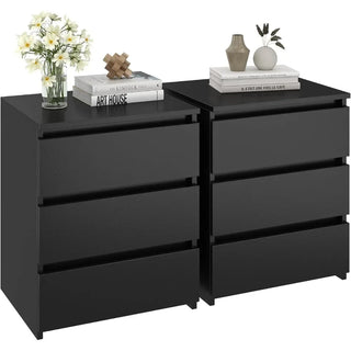 RUO 3-Drawer Nightstands- Set of 2