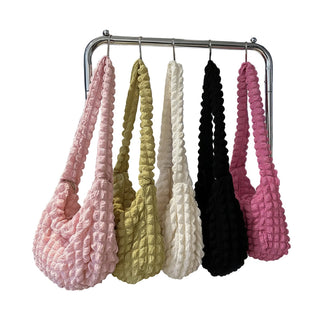 Crossbody Bag with Pleated Design