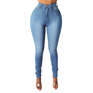 SANWOOD High-Waist Pull-On Skinny Jeans