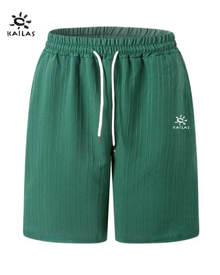 KAILAS Men’s Embroidered Logo Casual Shorts – Summer-Ready Style for Beach, Travel, and Everyday Comfort