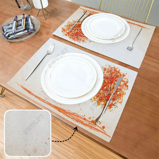 Autumn Trees Placemats Set of 4 or 6