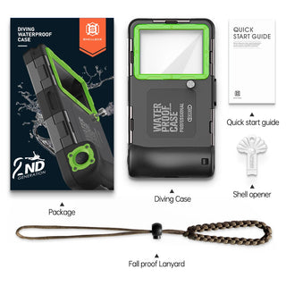 15M Waterproof Diving Phone Case – Underwater Protective Case for iPhone & Samsung with HD Camera Window for Snorkeling, Swimming & Diving