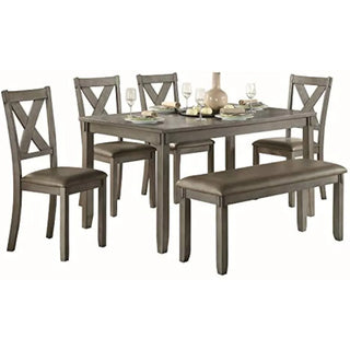 Tongyue Dining Table Set with 6 Chairs