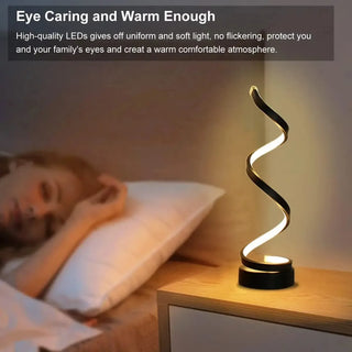 Spiral Glow LED Table Lamp