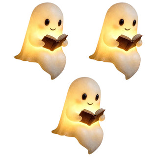 LED Ghost Reading Book Lamp – Cute Halloween Ghost Night Light