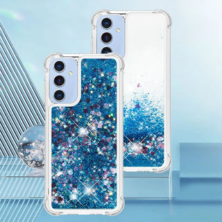 Liquid Glitter Quicksand Samsung Galaxy Case – Shockproof Clear Bumper Cover with Floating Sparkle