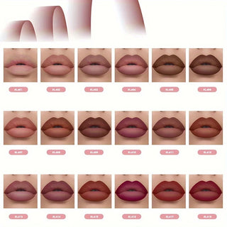 6-Piece Velvet Matte Lip Liner Pencil Set, Long-Lasting Waterproof Lip Pencils for Lining, Filling, Shaping, and Defining Lips