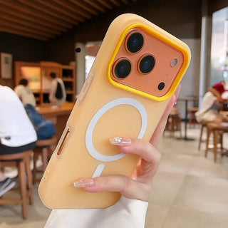 Luxury 2-in-1 Magnetic Shockproof iPhone Case, Soft TPU Silicone MagSafe-Compatible Wireless Charging Cover for iPhone 17 16 15 14 13 12 11 Series