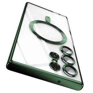 Magsafe Magnetic Plated Transparent Samsung Galaxy Case