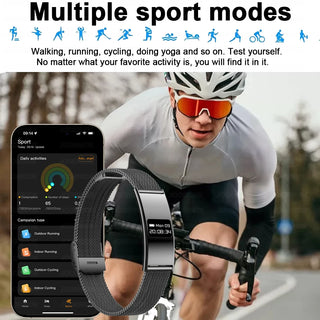 Ultra Thin Smart Fitness Bracelet – Heart Rate, Sleep & Activity Tracker Watch Compatible with Android & iOS