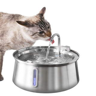 Stainless Steel Cat Automatic Drinking Fountain