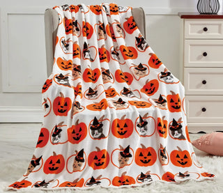 Halloween/Fall Throw Blanket