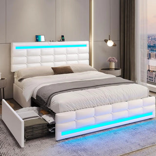 Lumeva LED Storage Bed