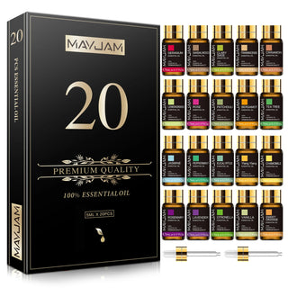MAYJAM Pure Essential Oils Gift Set – 20pcs (5ml Each)