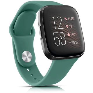 Silicone Watch Band Compatible with Fitbit Versa 2 – Soft Sport Replacement Strap, Adjustable Wristband for Men & Women