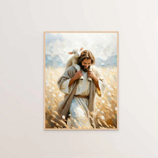 Faith-Inspired Shepherd Canvas Wall Art – Inspirational Christian Decor