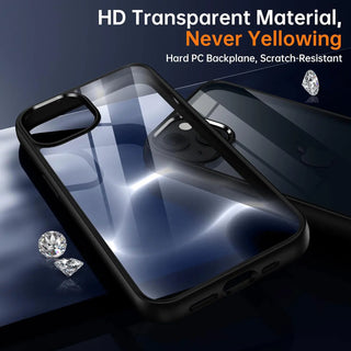 Colored Bumper Clear Shockproof iPhone Case
