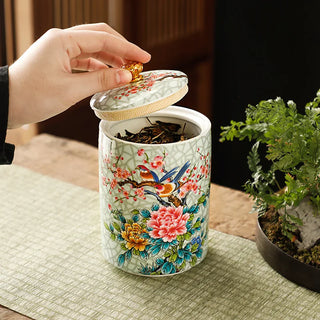 European Ceramic Tea Jar